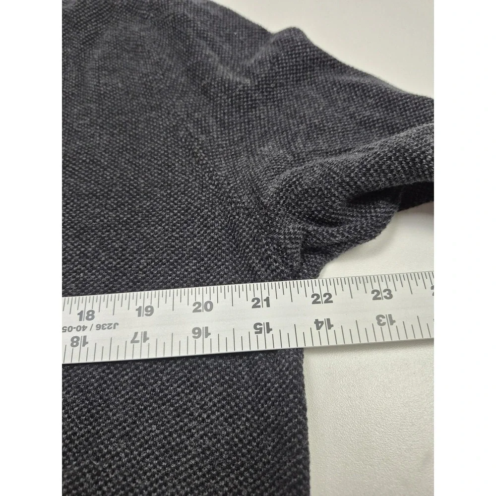 Polo Ralph Lauren Sweater Mens Large Gray Pima Cotton Crewneck Knit Pullover